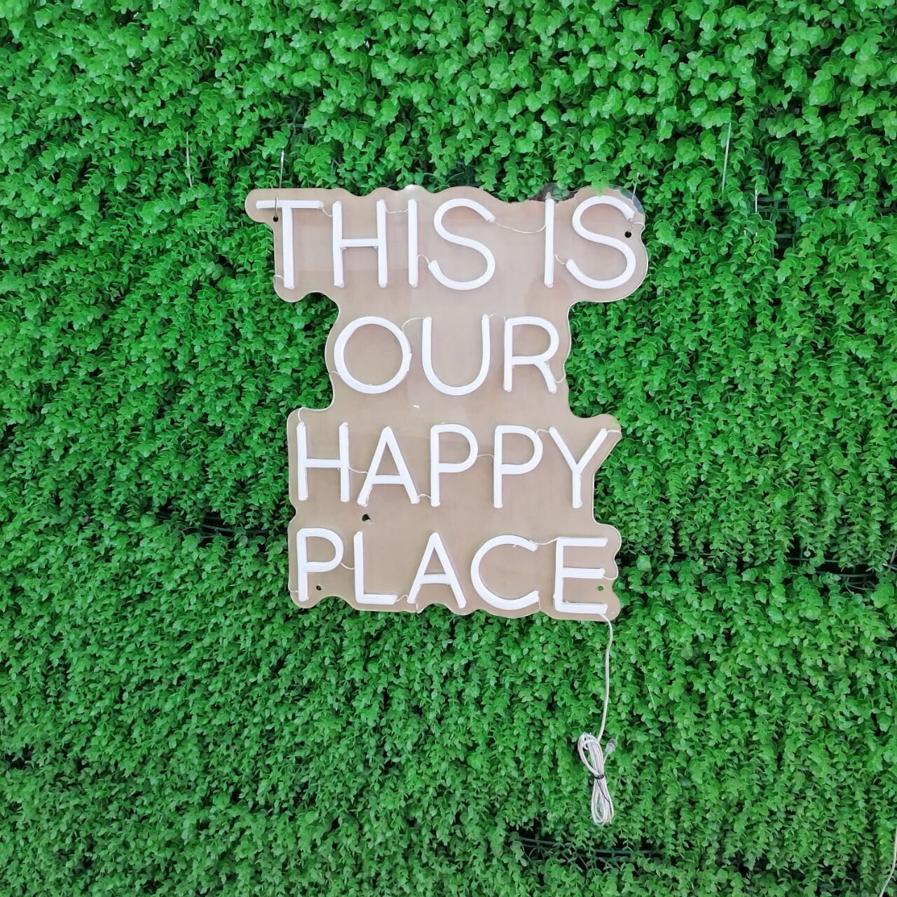 "This is our Happy Place" LED Neon Sign