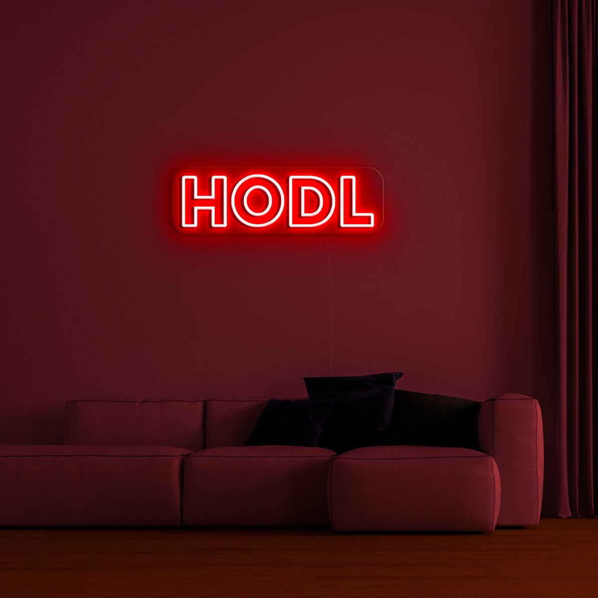 'HODL' LED Neon Sign