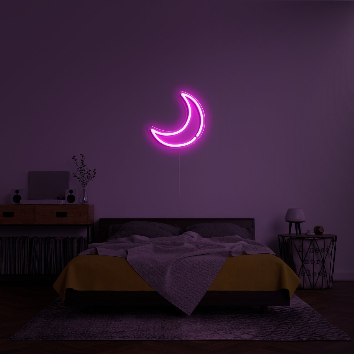 'Moon' LED Neon Sign