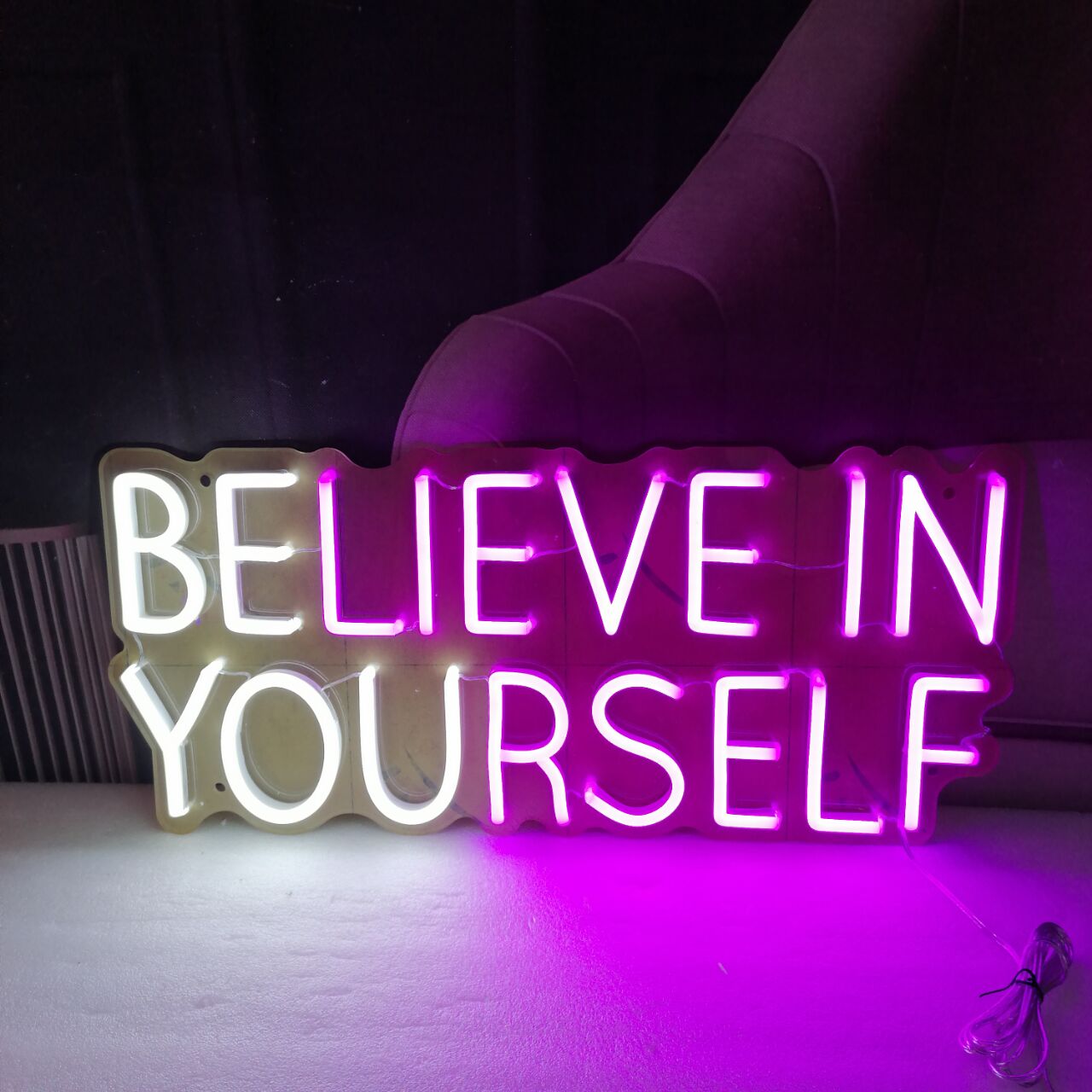 "Believe in Yourself" LED Neon Sign