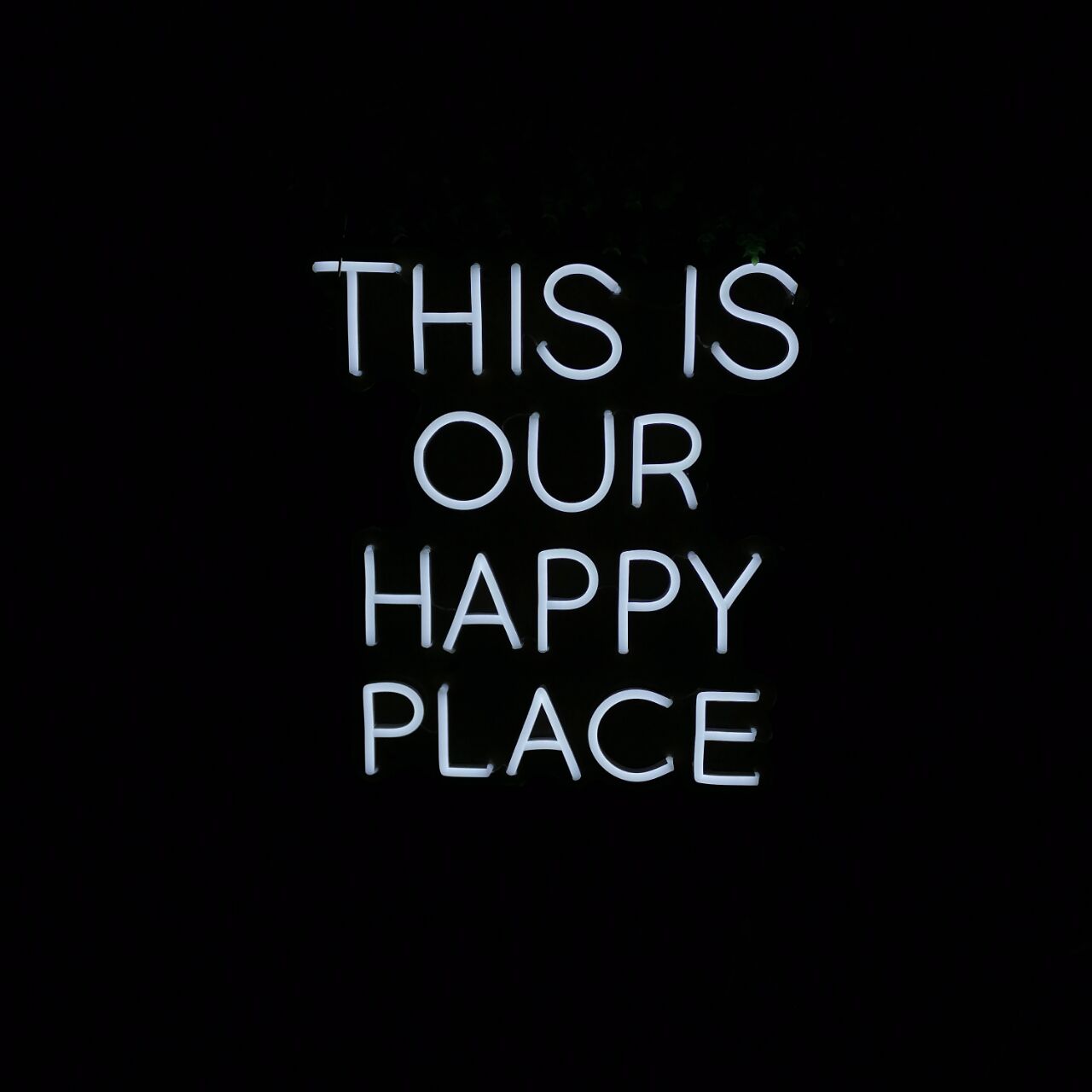 "This is our Happy Place" LED Neon Sign