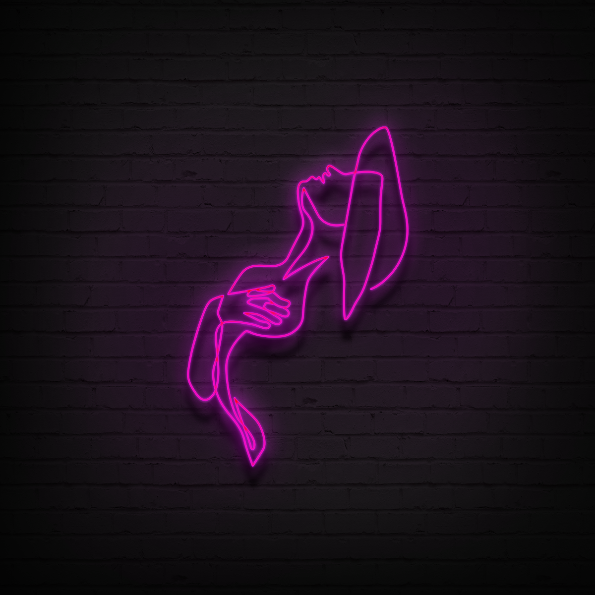 'Female Pose' LED Neon Sign