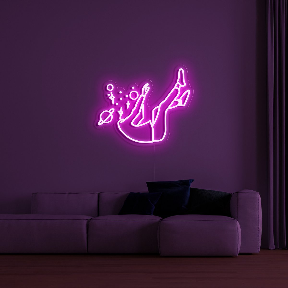 'Falling' LED Neon Sign