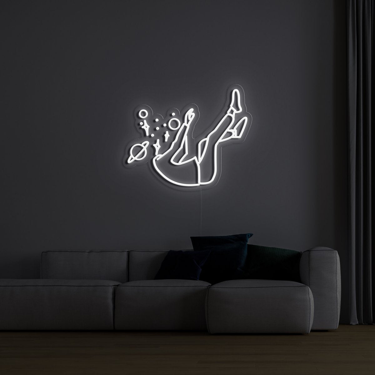'Falling' LED Neon Sign