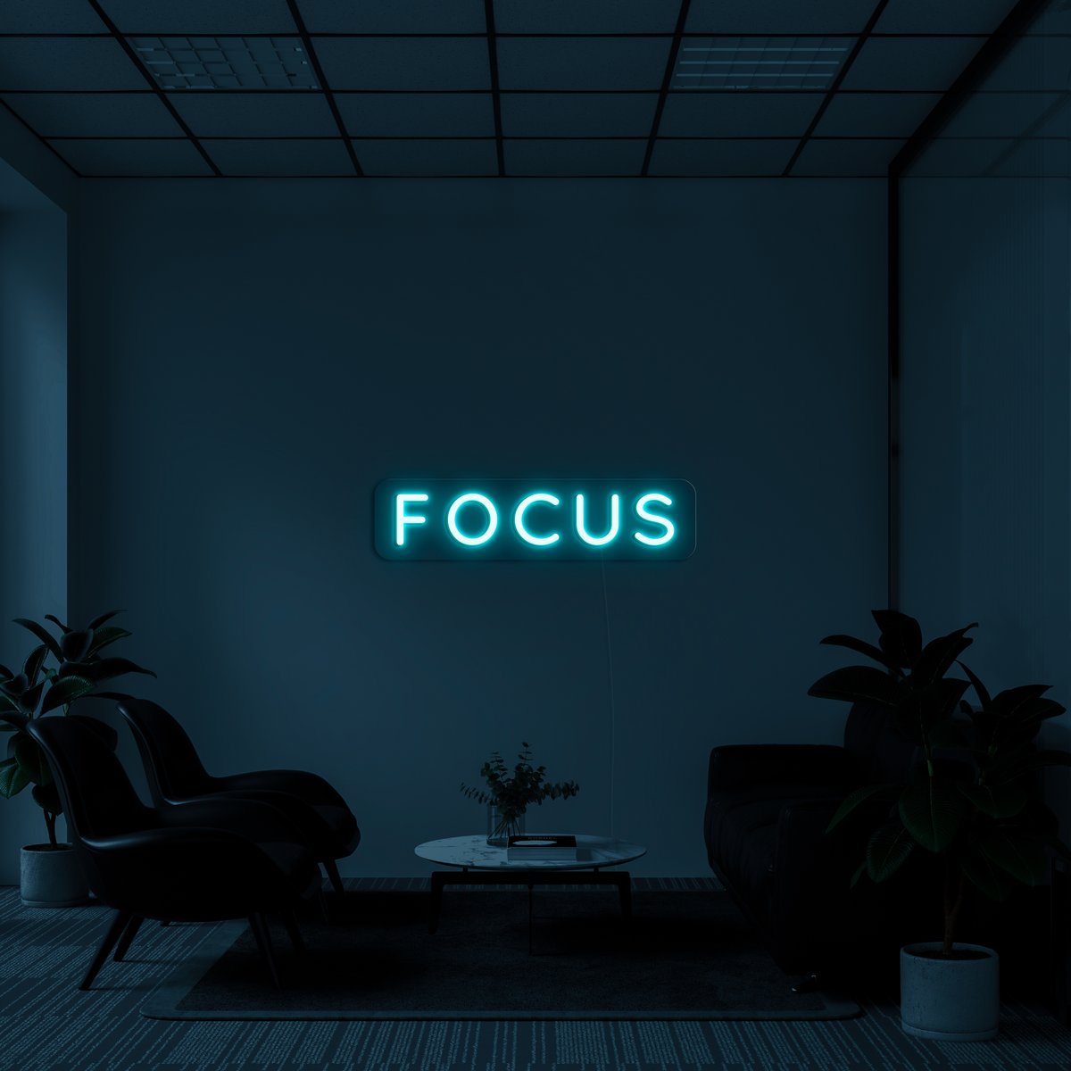 'Focus' LED Neon Sign