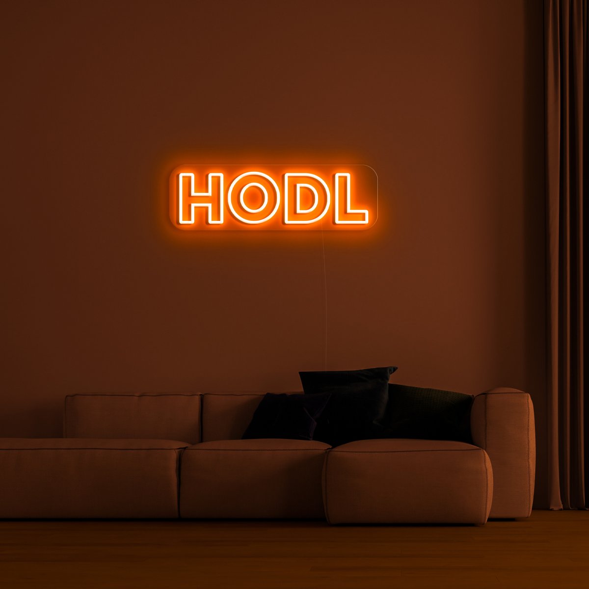 'HODL' LED Neon Sign