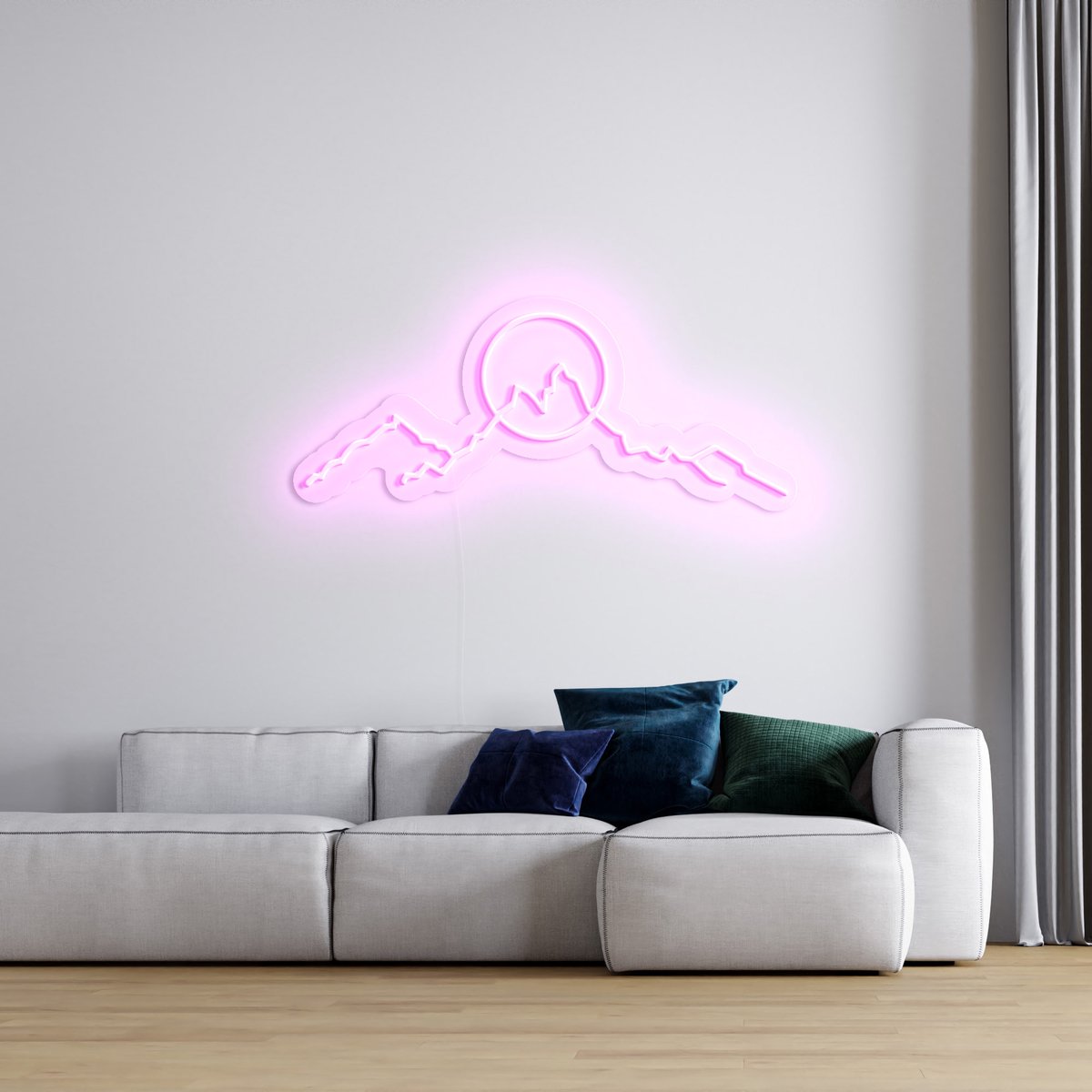 "Mountainscape" LED Neon Sign
