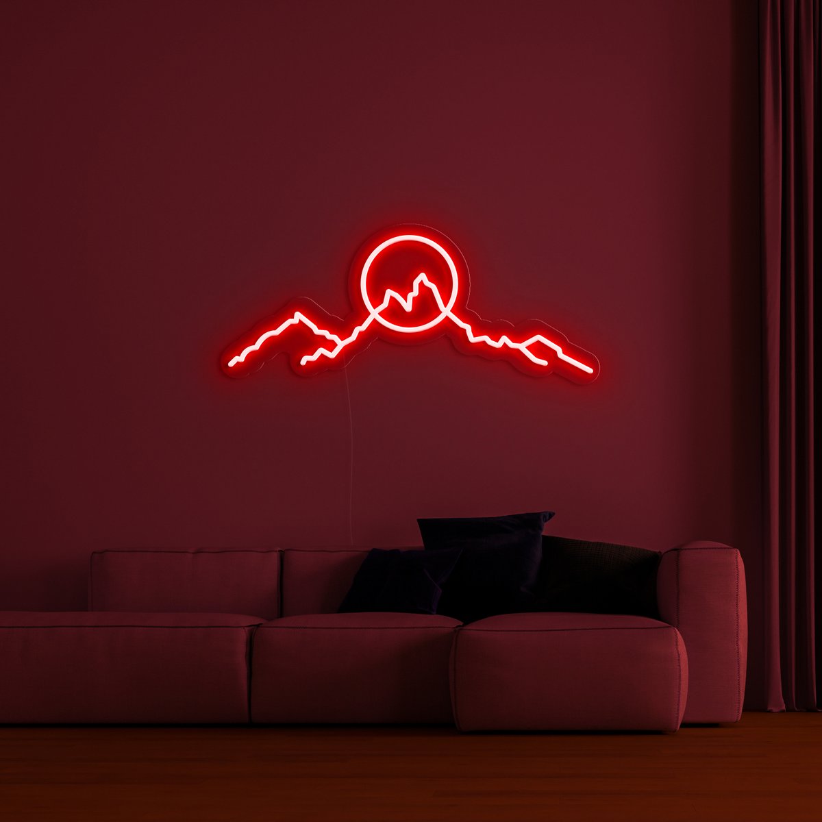 "Mountainscape" LED Neon Sign