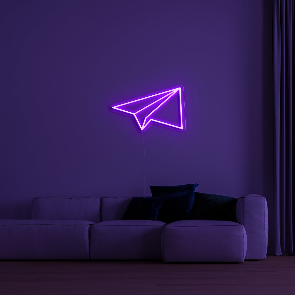 "Paper Plane" LED Neon Sign