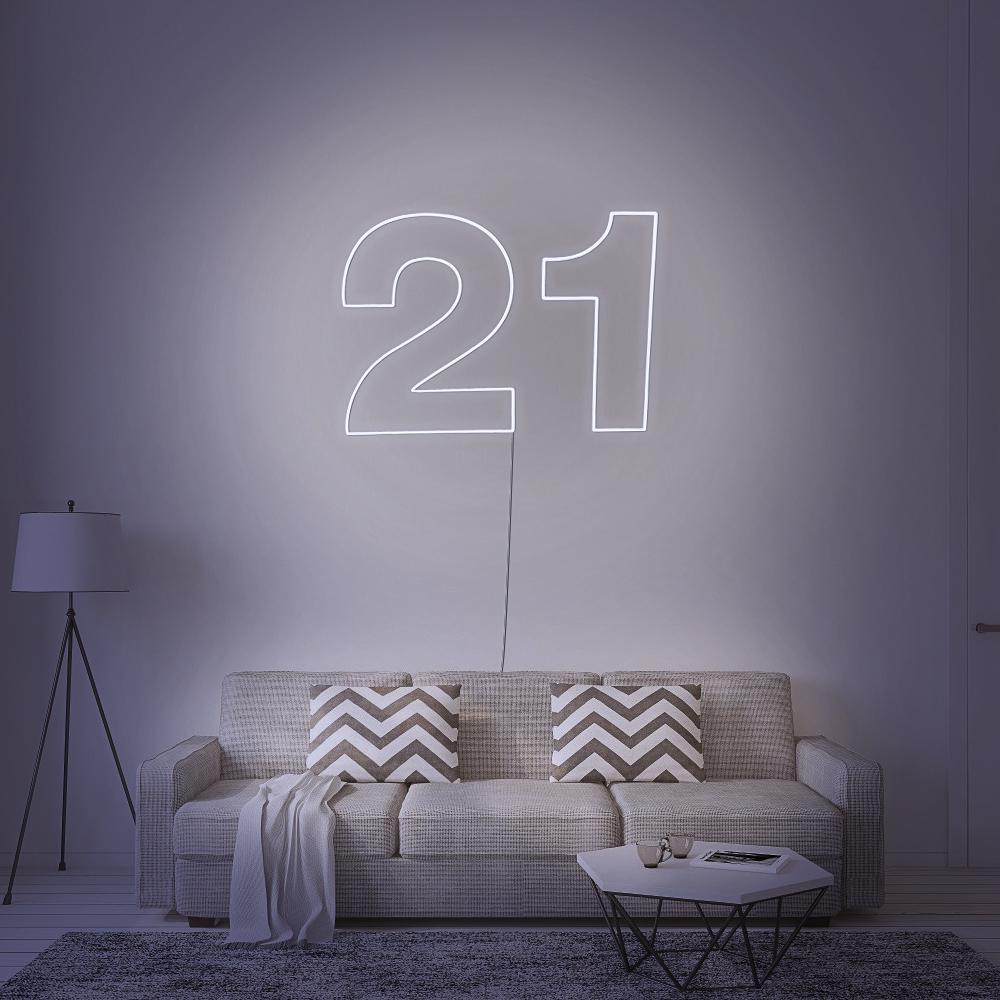 '21' LED Neon Sign LEDs Get It 