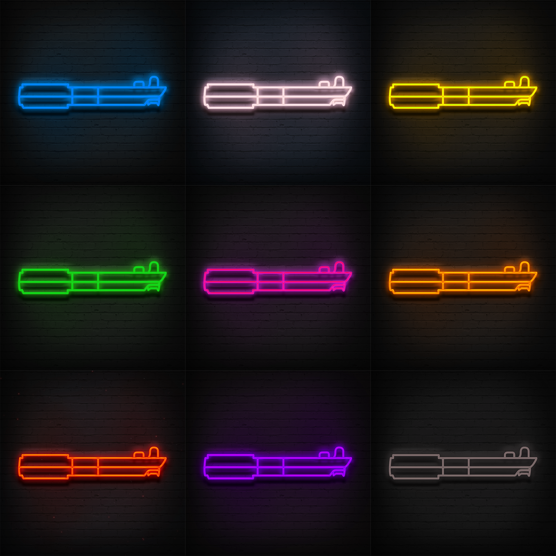 "Lightsaber Hilt" LED Neon Sign